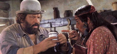 Kivágták Bud Spencer filmjének legjobb részeit, egy bunyójelenetet is durván megnyestek az Aranyeső Yuccában című westernből