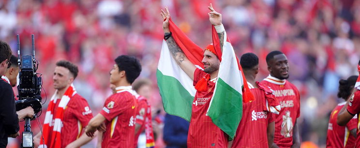 Szoboszlai a kamerába üvöltött egy szót élő adásban, miután bajnok lett a Liverpool