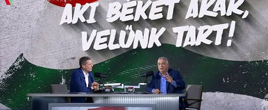 Váratlan dolog szakította meg Orbán Viktor interjúját, a miniszterelnök reakciója még váratlanabb volt
