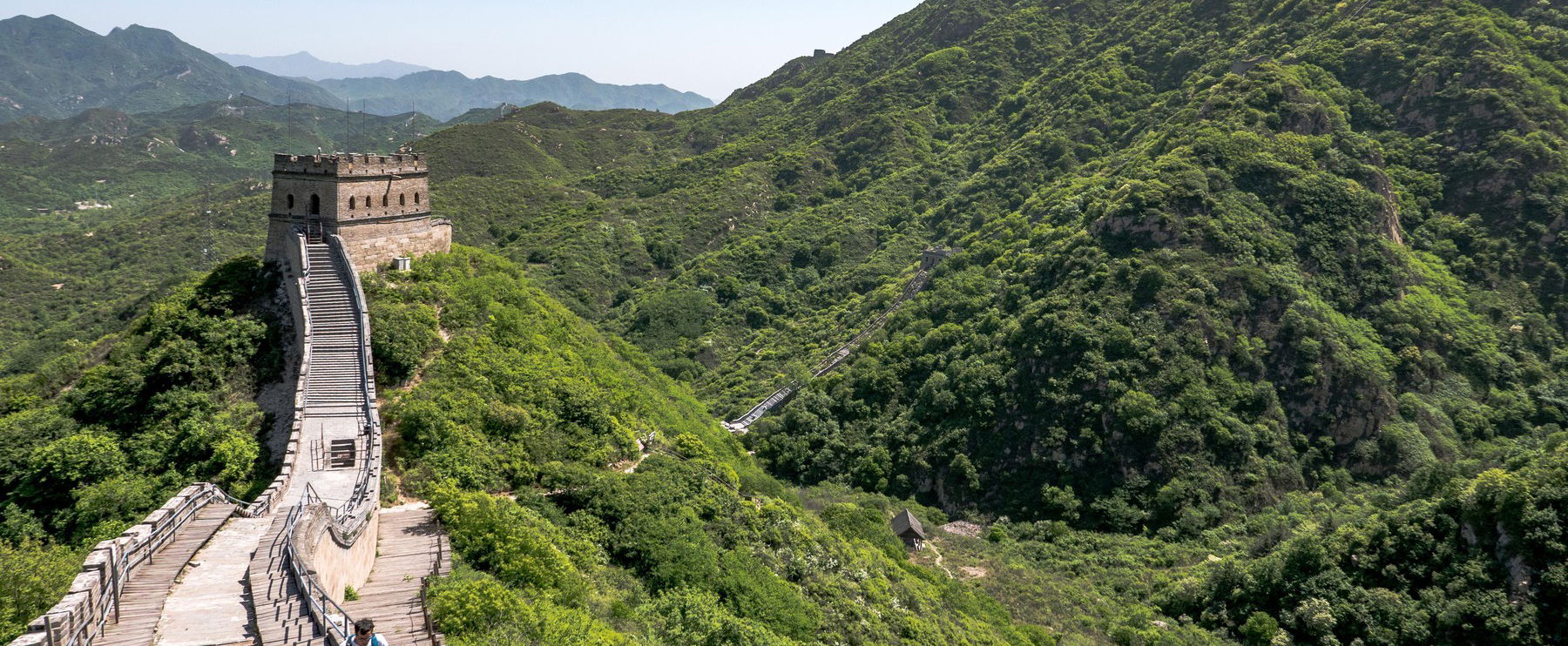 Így néz ki a Kínai Nagy Fal legvége, innen ember nem mehet tovább, nem is tudna
