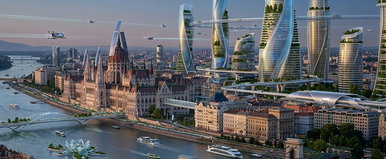 Lebegő autók Egerben, hyperloop Szegeden – Az AI megmutatta, milyen lesz Magyarország 2226-ban!