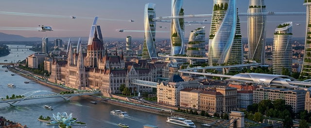 Lebegő autók Egerben, hyperloop Szegeden – Az AI megmutatta, milyen lesz Magyarország 2226-ban!