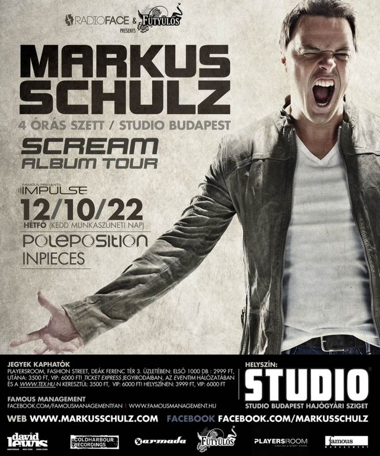 Markus Schulz újra Budapesten!