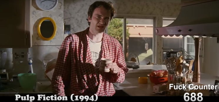 Egy rajongó elkészítette a Tarantino-filmek fuck-számlálóját