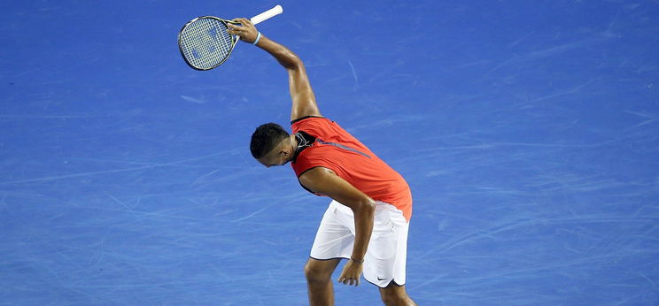 Kyrgios megint elszabadult a teniszpályán