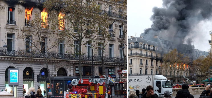 Párizs lángokban áll, szörnyű tűz pusztít a francia fővárosban - videó