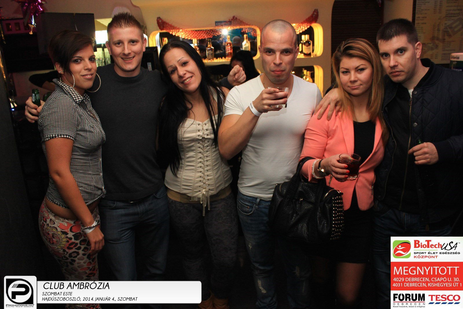 Hajdúszoboszló, Club Ambrózia- 2014. Január 4., szombat este