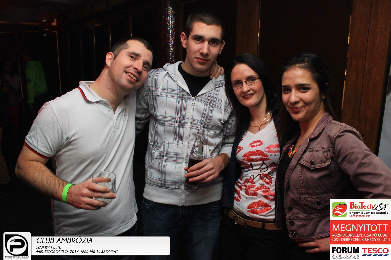Hajdúszoboszló, Club Ambrózia- 2014. Február 1., szombat este