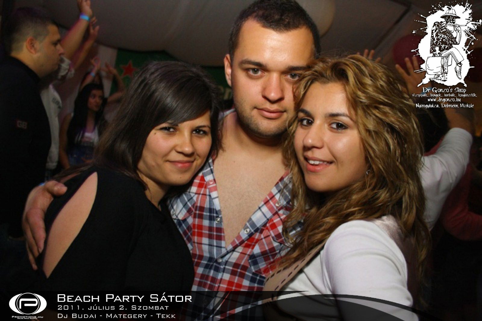 Beach Party Sátor, 2011. július 2. Szombat, Budai - Mategery - Tekk