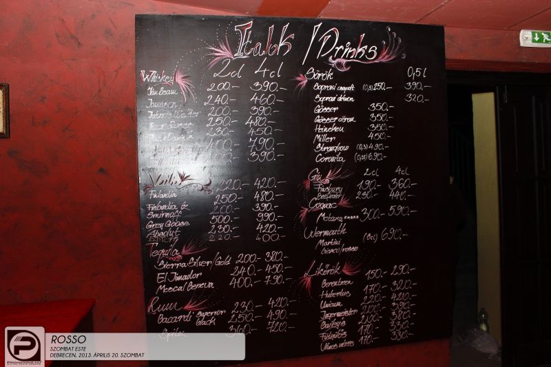 Debrecen, Rosso Bar & Lounge - 2013. április 20., szombat